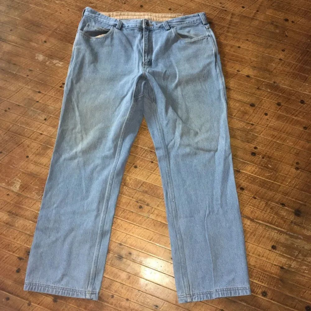 Duluth Trading Company relaxed 40x32 light wash jeans